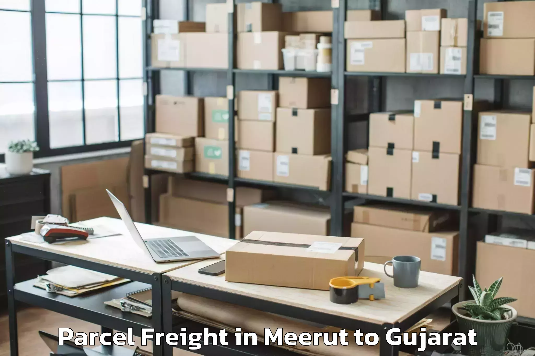 Trusted Meerut to Dehgam Parcel Freight